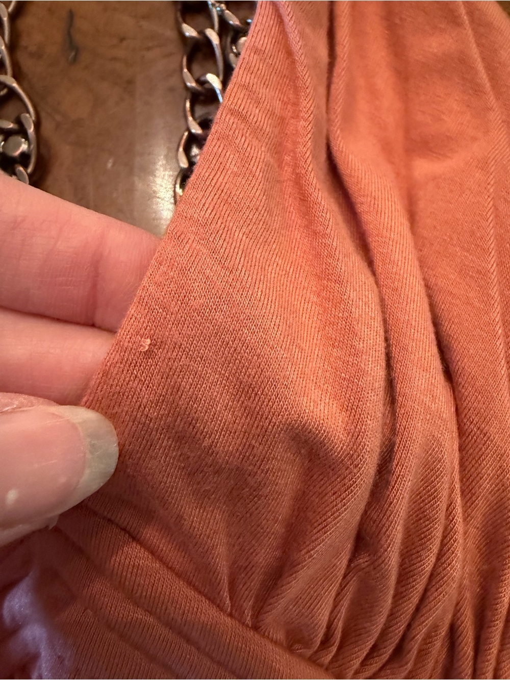 Sky brand Peach Chain-Back high low dress - Picture 5 of 7